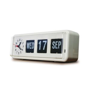 Jadco Automatic Flip Calendar with Analogue Clock