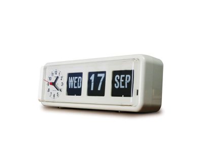 Jadco Automatic Flip Calendar with Analogue Clock