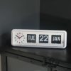 Jadco Automatic Flip Calendar with Analogue Clock