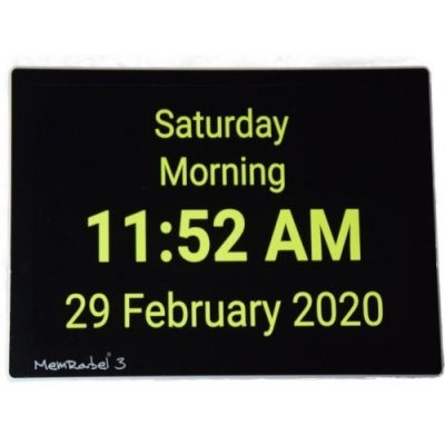 MemRabel 3-X Dementia Orientation Clock (v2.1) - Touch screen, TTC-MEMRABEL3-X