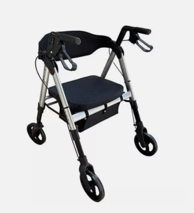 Deluxe Bariatric Rollator - Silver