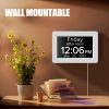 8" TALKING Digital Dementia Orientation Day Clock - WHITE