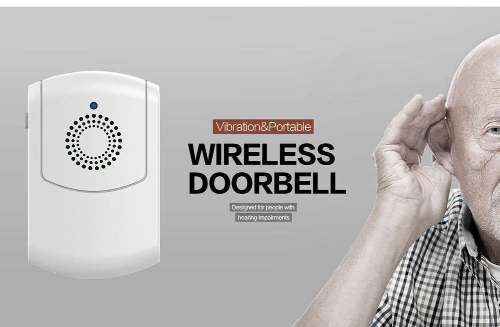 TabTimer Vib-Ra-Bell - wireless door bell & vibrating shaker receiver bundle - TT-VB2+1