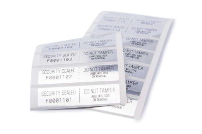 Tamper Evident Sticker - 52 labels - leaves VOID message if removed