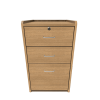 Bedside Cabinet - 2 Drawers + 1 Dump Drawer + Lock