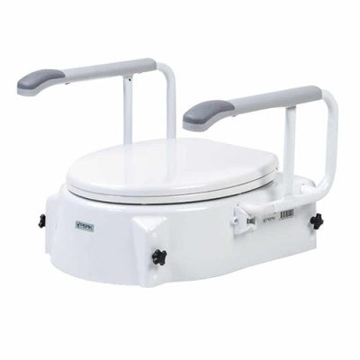 Peak Raised Toilet Seat with Armrests