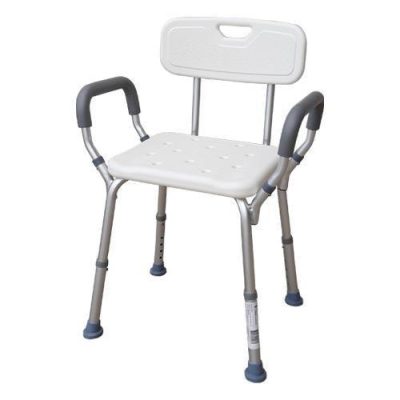 Shower Chair with Detachable Backrest